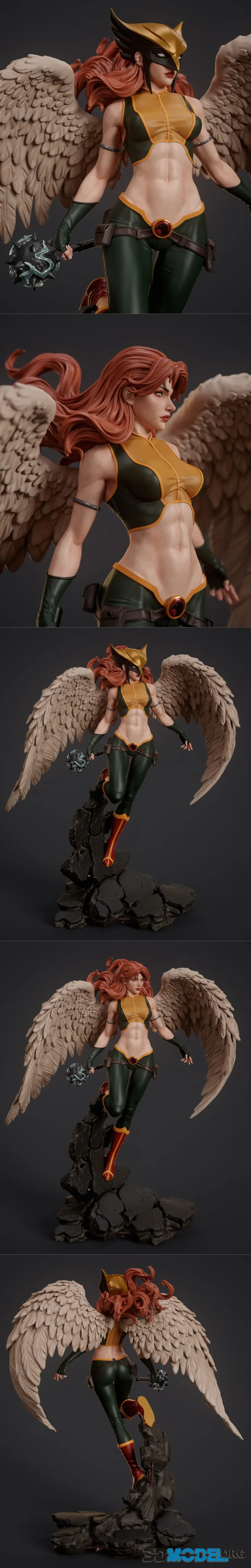 Abe3D - Hawkgirl (DC) – Printable