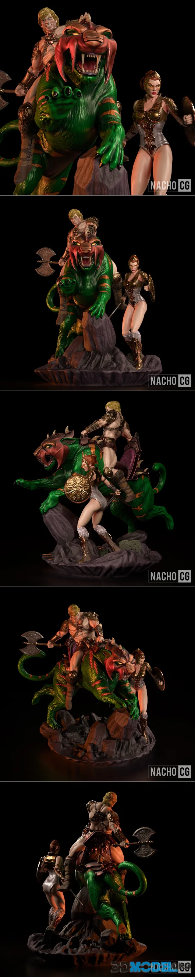 Fan Art - The Good Guys MOTU - Diorama – Printable