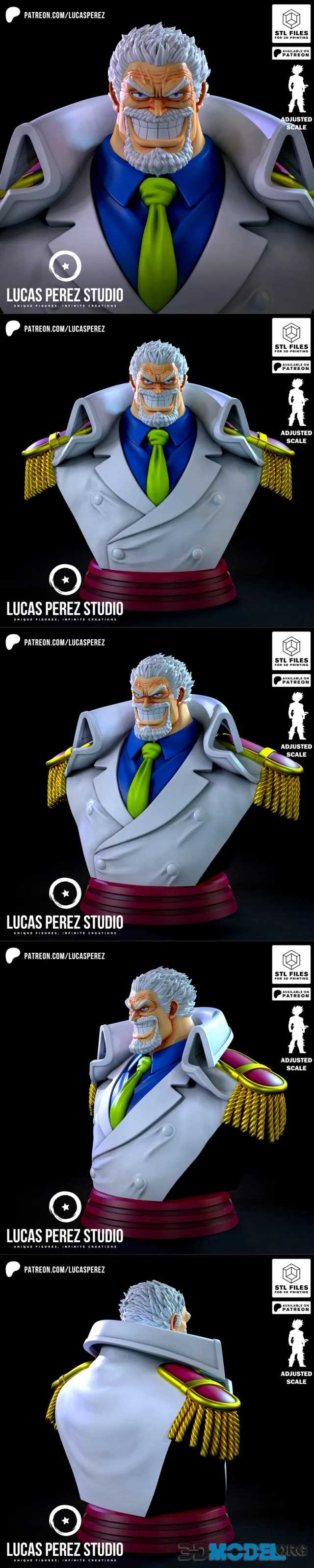 Lucas Perez Studio - Monkey D. Garp – Printable