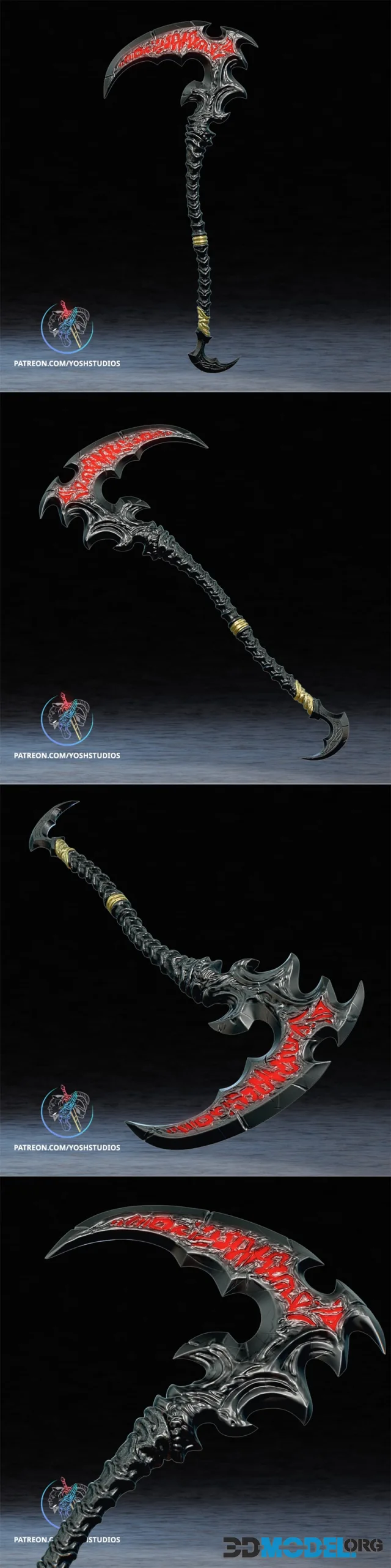 Death Knight scythe – Printable