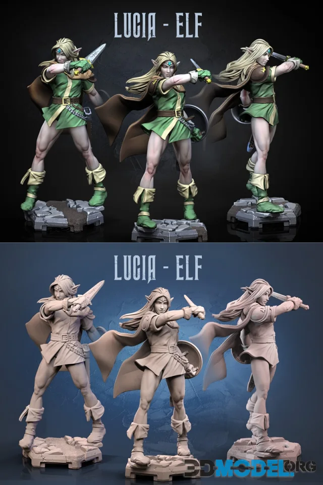 Dragun Studios - Lucia Elf – Printable