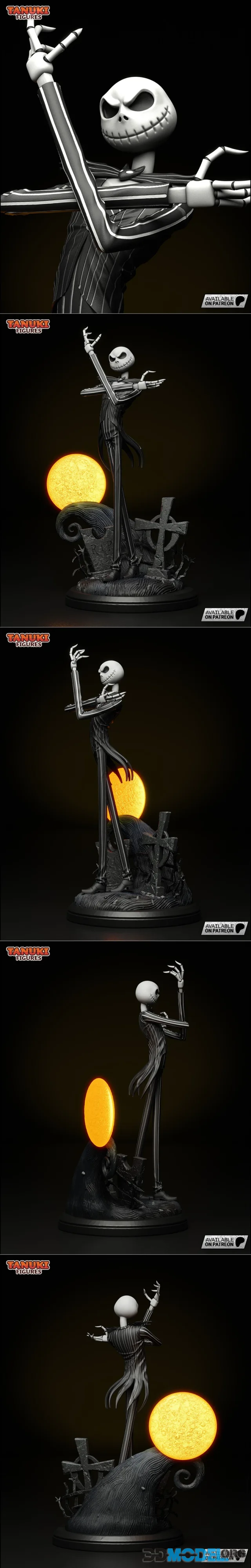 Tanuki Figures - Jack Skellington The Nightmare Before Christmas – Printable