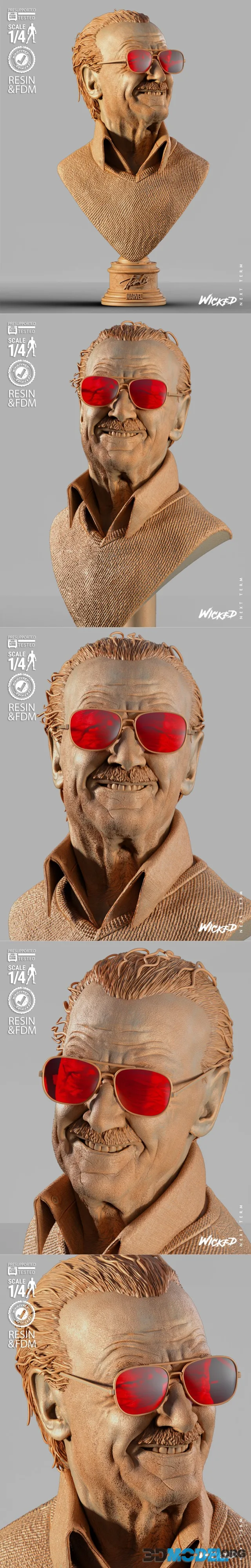 WICKED - Stan Lee Portrait Bust – Printable