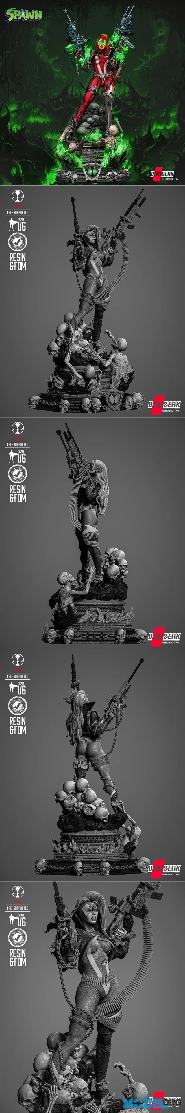 B3DSERK - She Spawn Sculpture – Printable