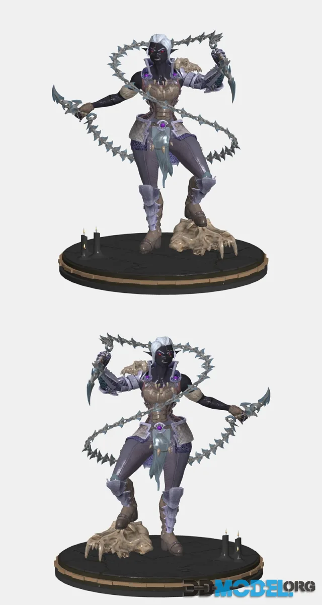 Drow Warrior – Printable