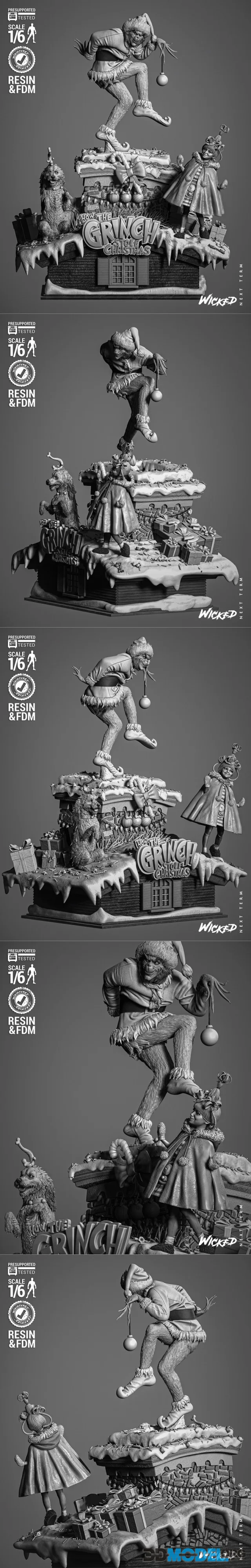 WICKED - Grinch, Cindy and Max Diorama – Printable