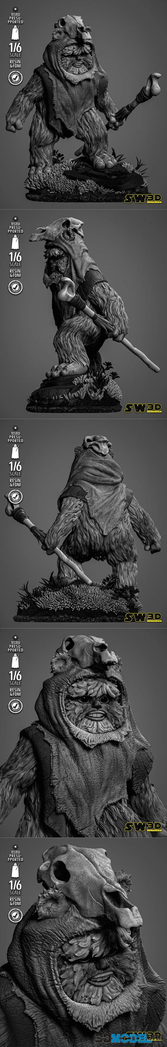 SW3D - Ewok 2 Sculpture – Printable