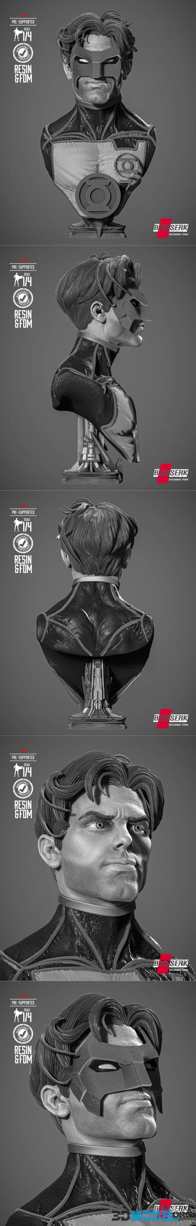 B3DSERK - Kyle Green Lantern Portrait Bust – Printable