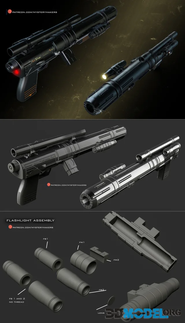 Andor - blaster rifle – Printable