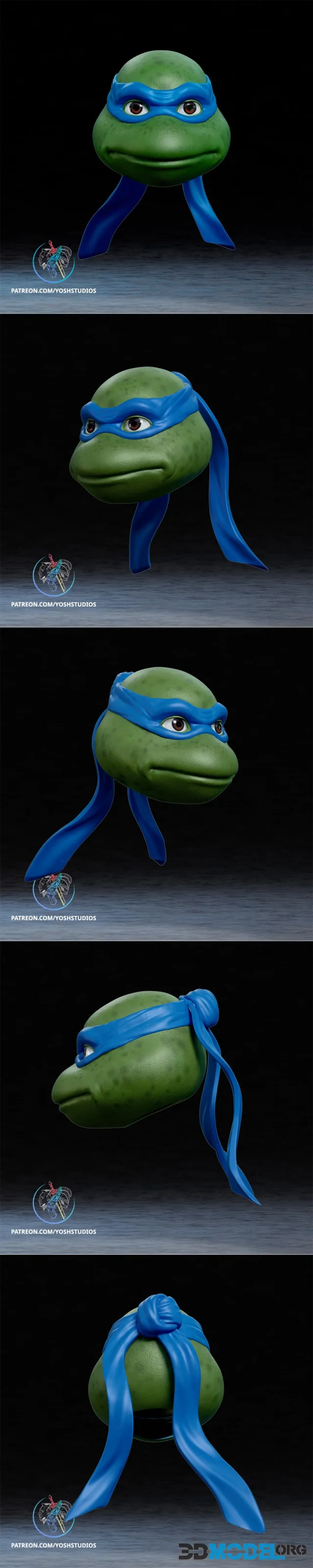TMNT Helmet (Leo) – Printable