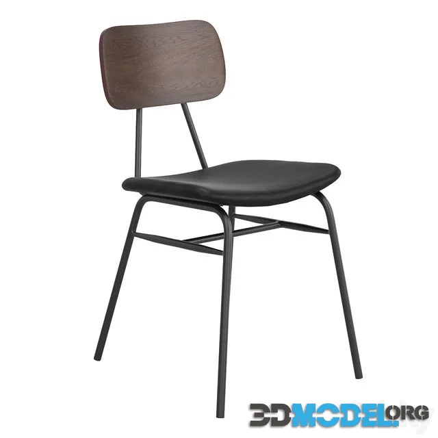 Aeon Black Faux Leather Dining Chair