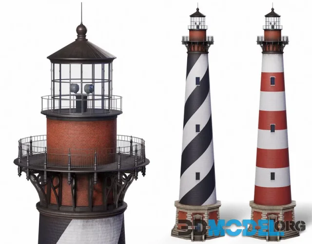 Cape Hatteras Lighthouse Tower (PBR)