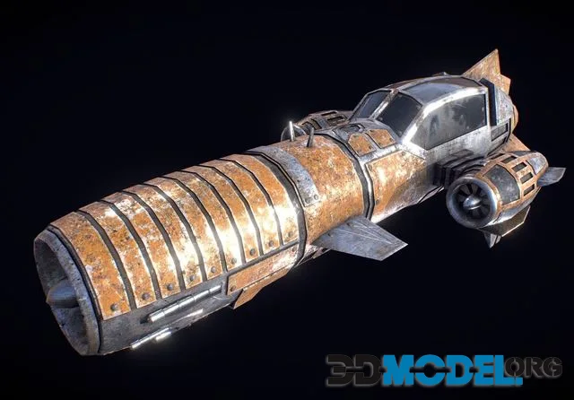Dieselpunk Flying Vehicle (PBR)