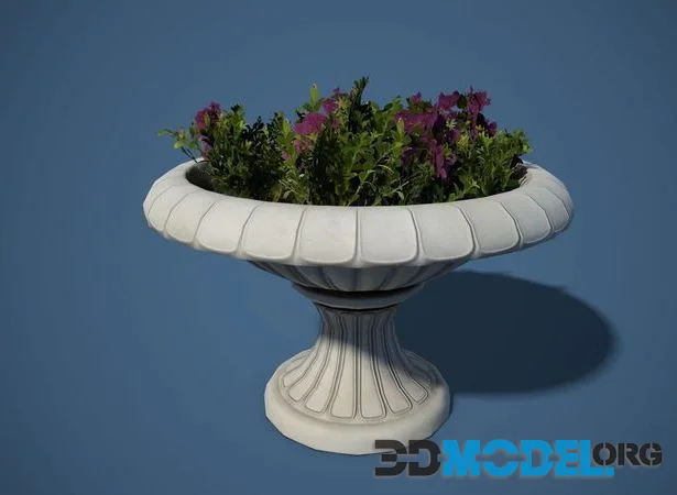 European style Flowerpot (PBR)