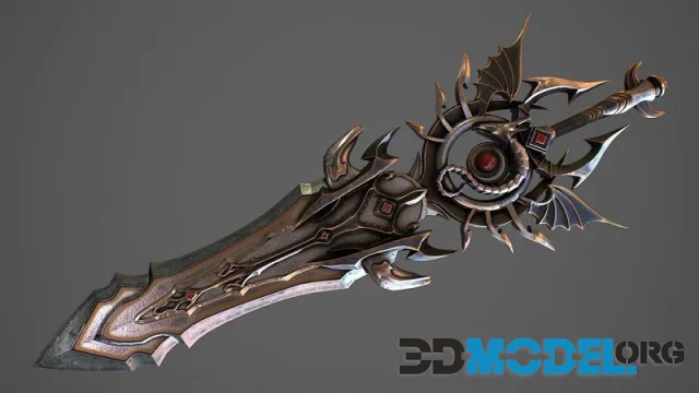 Fantasy Sword 11 Low-poly (PBR)