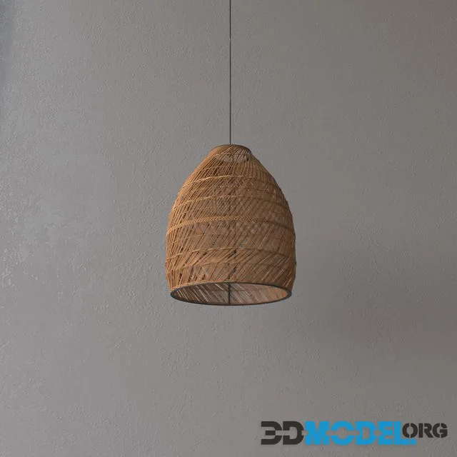 Lustra lighting pendant rattan wicker
