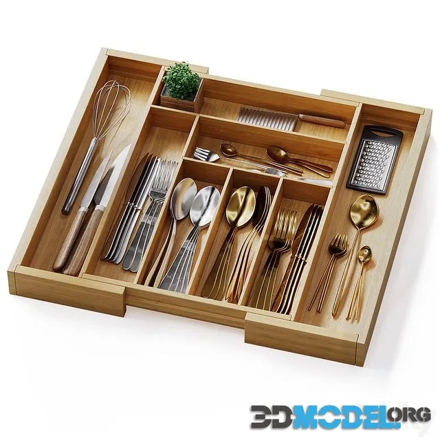 Pipishell Bamboo Expandable Drawer Organizer
