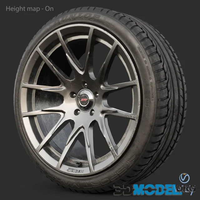 Rim 5Zigen ZR and Tire Dunlop Sport Maxx (PBR)