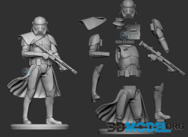 Yosh Studios - Purge Trooper Pose 2 – Printable