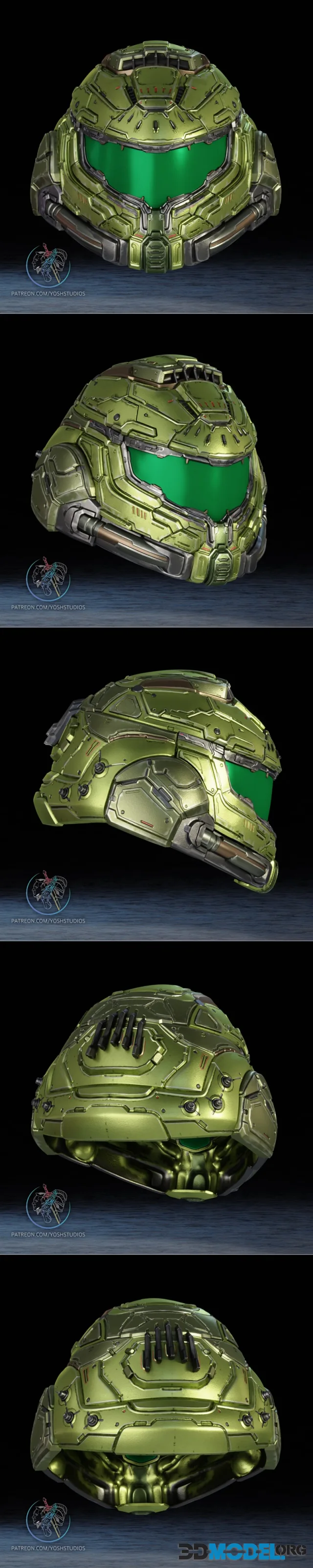 Yosh Studios - Doomus Helmet – Printable