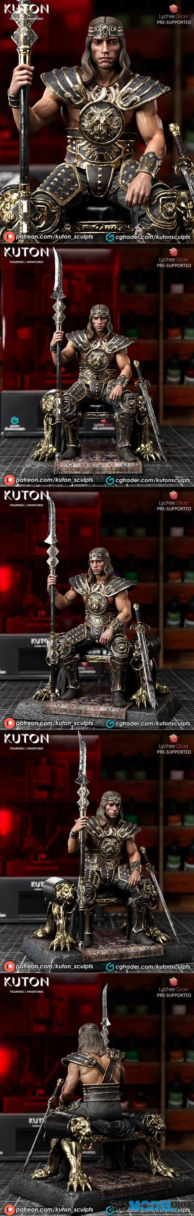 Kuton Figurines - Conan Sculpture and Bust – Printable