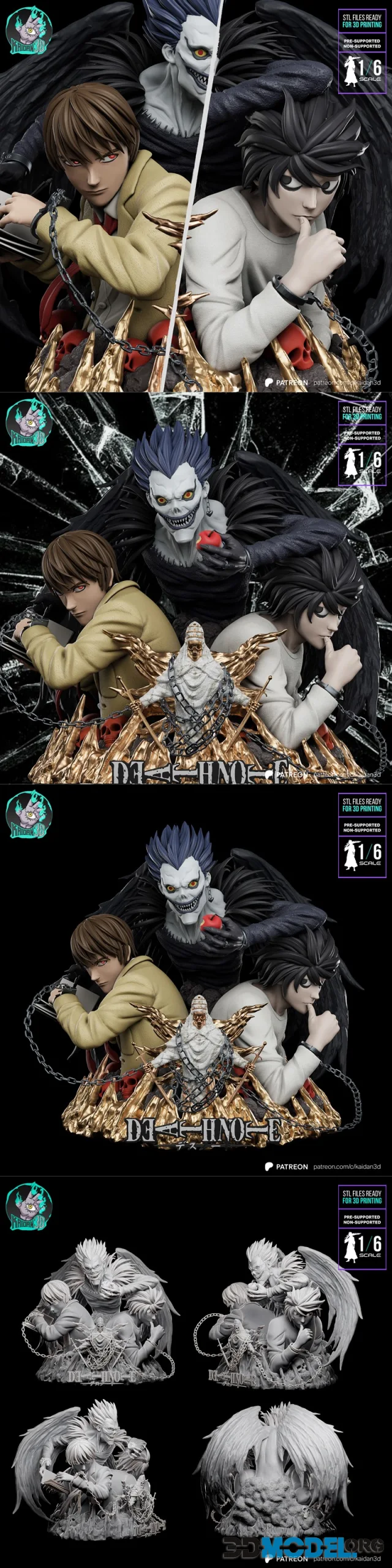 Kaidan 3D - L vs Kira (Death Note) – Printable