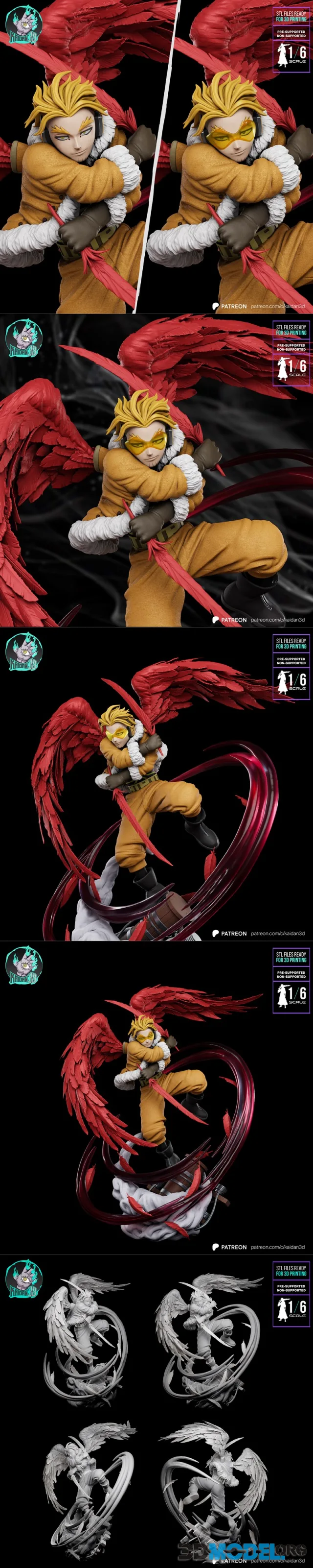 Kaidan 3D - Hawks – Printable