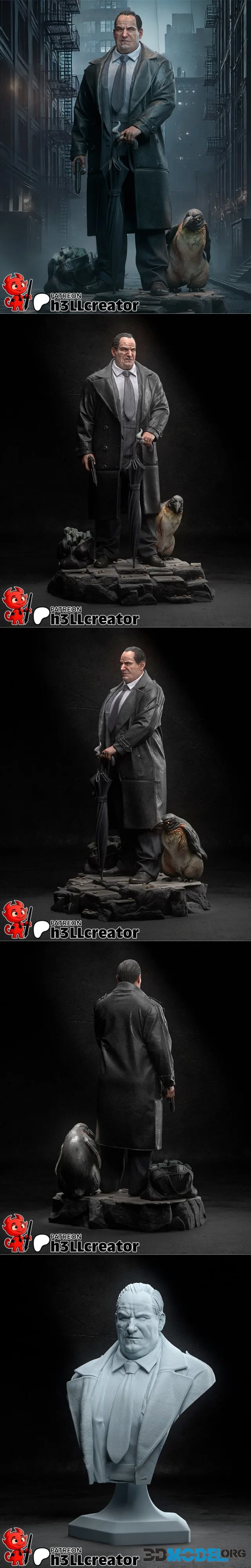 h3LL creator - Penguin Sculpture and Bust – Printable