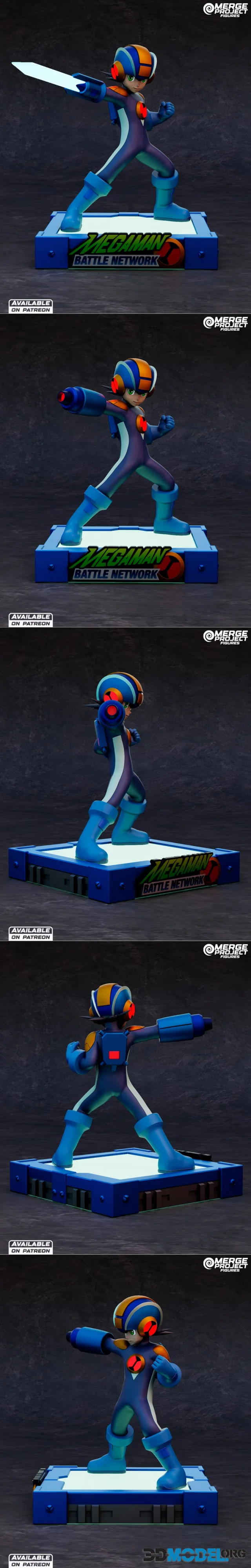 Merge Project Figures - Mega Man EXE – Printable