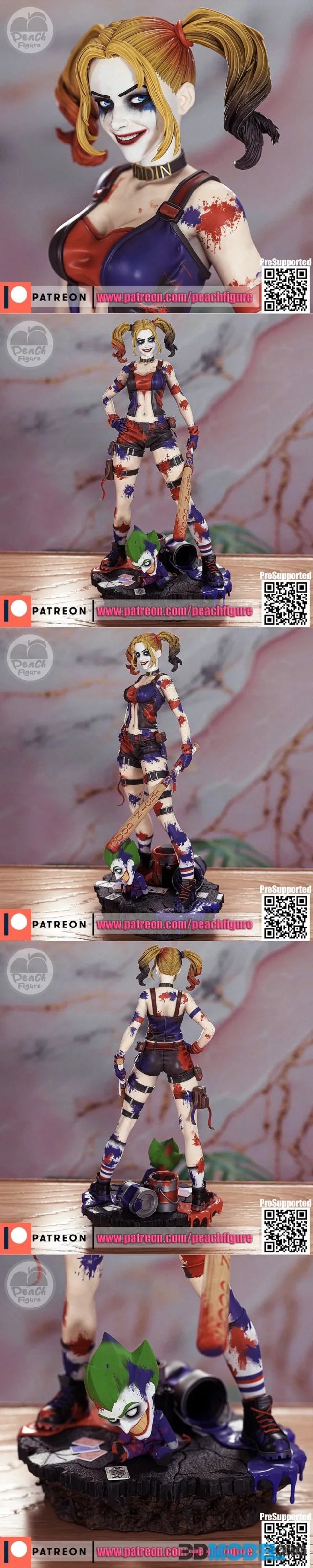 Peach Figure - DC - Harley Quinn – Printable