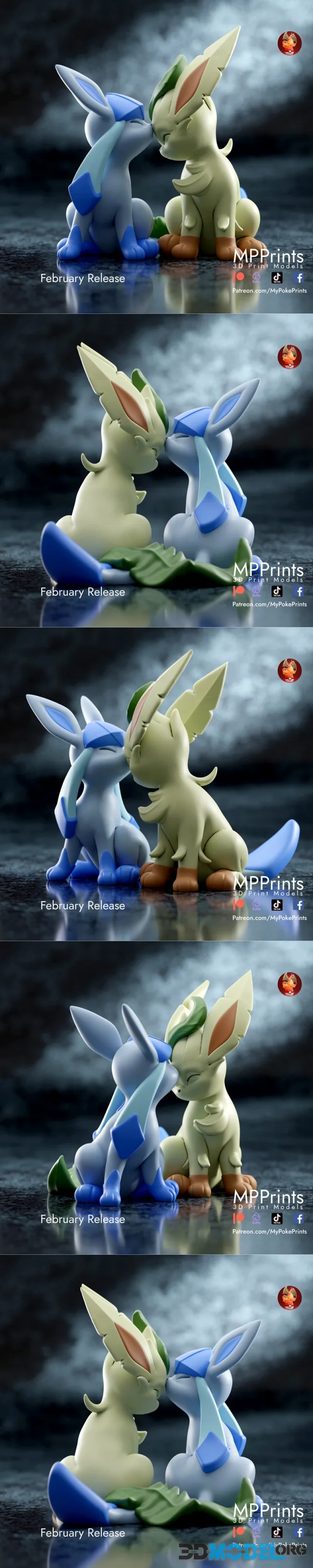 Glaceon and Leafeon – Printable