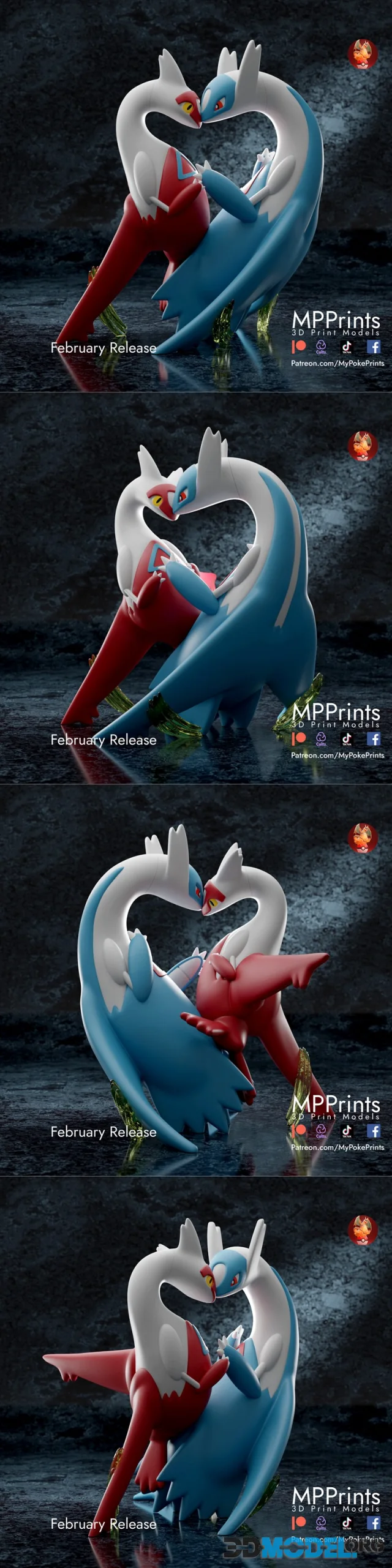 Latios and Latias – Printable