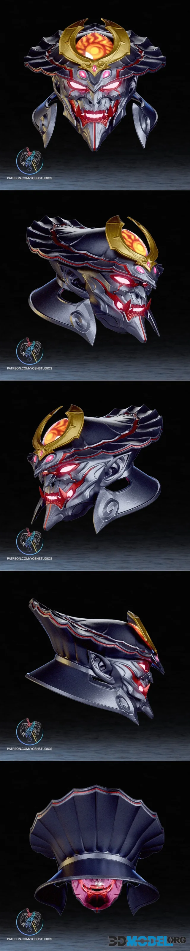 Yosh Studios - Yoshimitsu Helmet – Printable