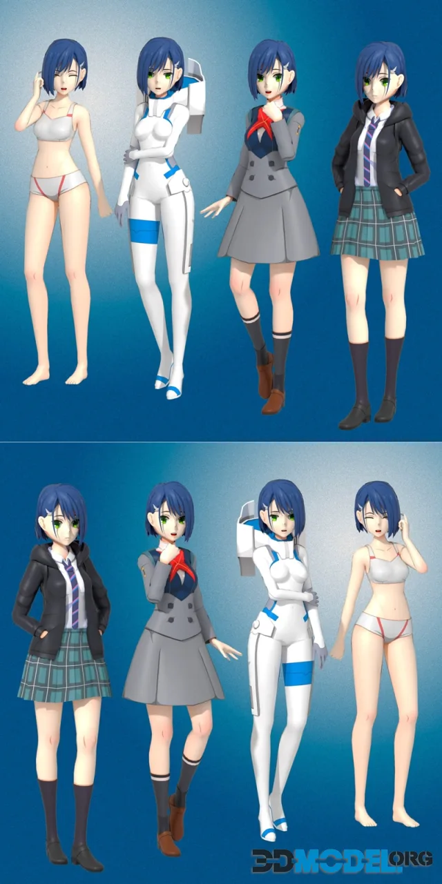 Ichigo Darling in The Franxx – Printable