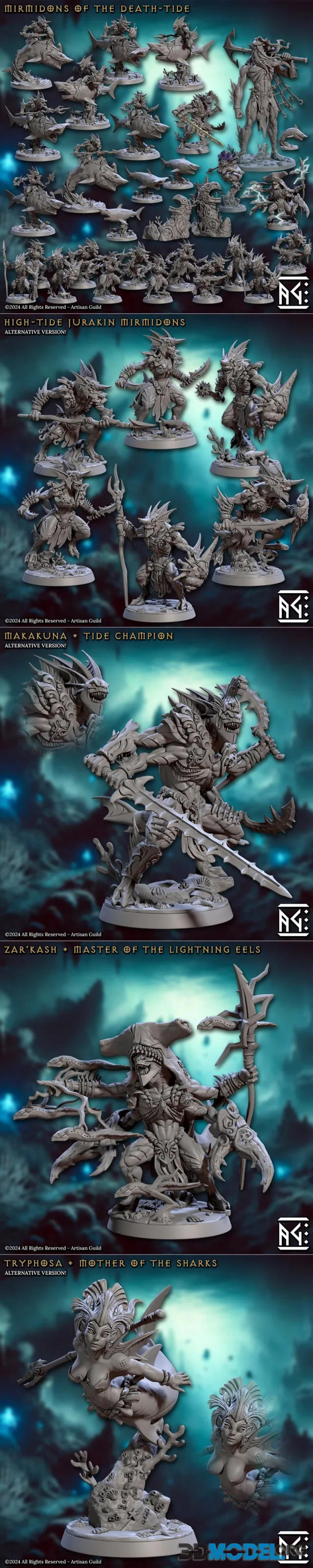 Mirmidons of the Death-Tide - Complete set 64 – Printable