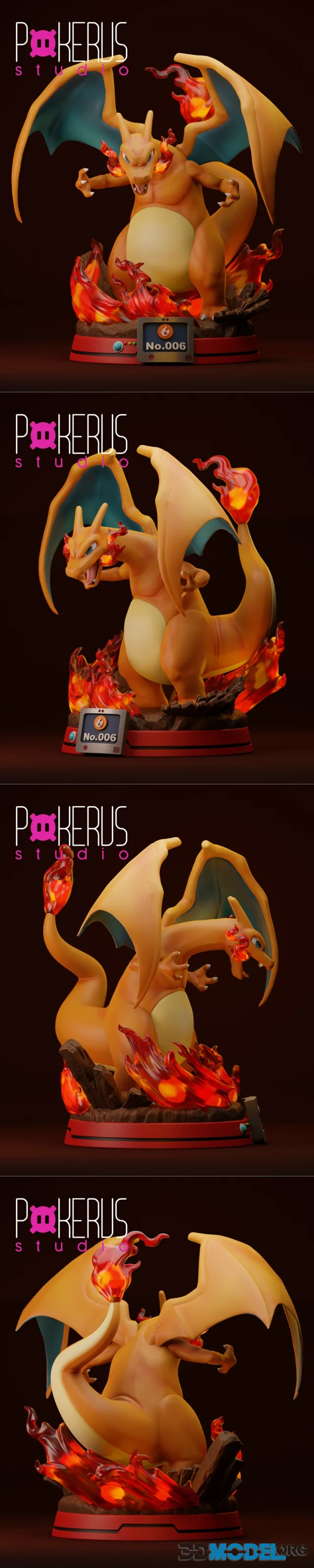 Pokerus Studio - Charizard Ver.B – Printable