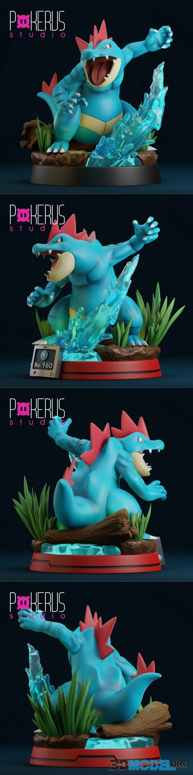 Pokerus Studio - Feraligatr – Printable