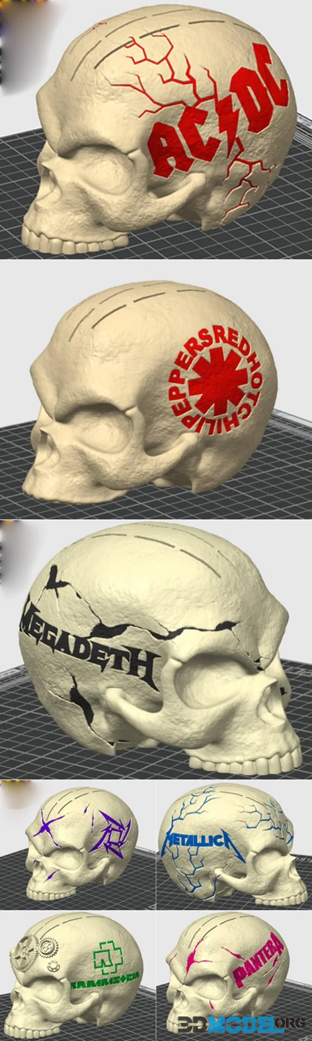 Skull Pick Holder – Printable