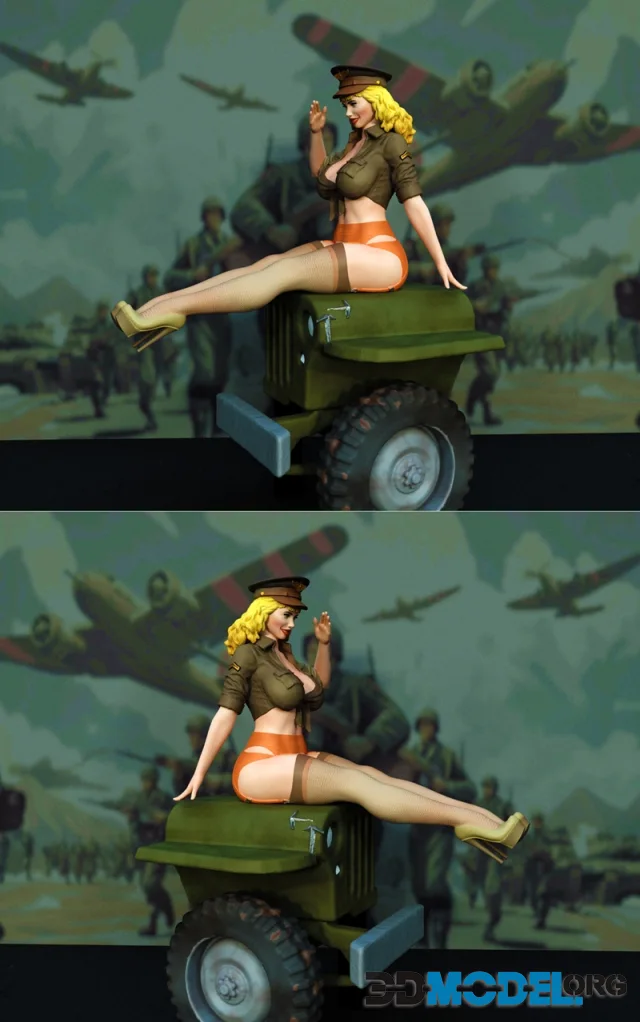 Exclusive - Army pin up 2 – Printable