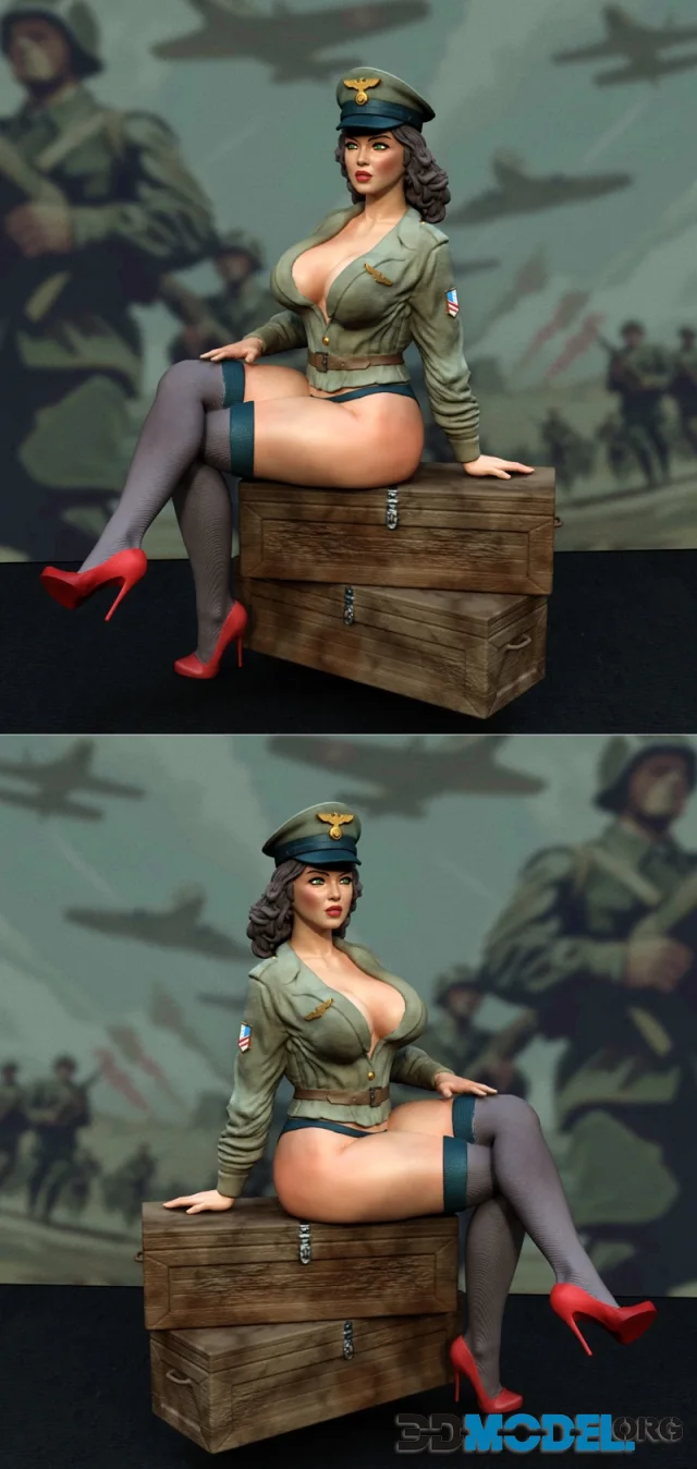 Exclusive - Pin up general army – Printable