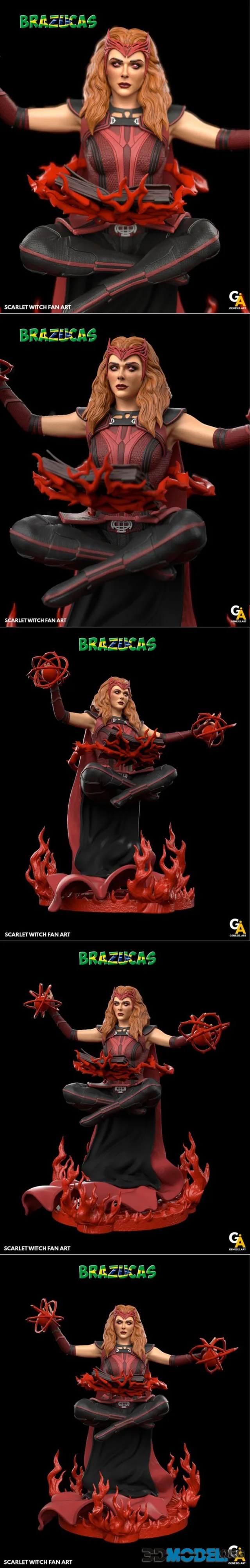 Scarlet Witch (Wanda Vision) Brazucasstl – Printable