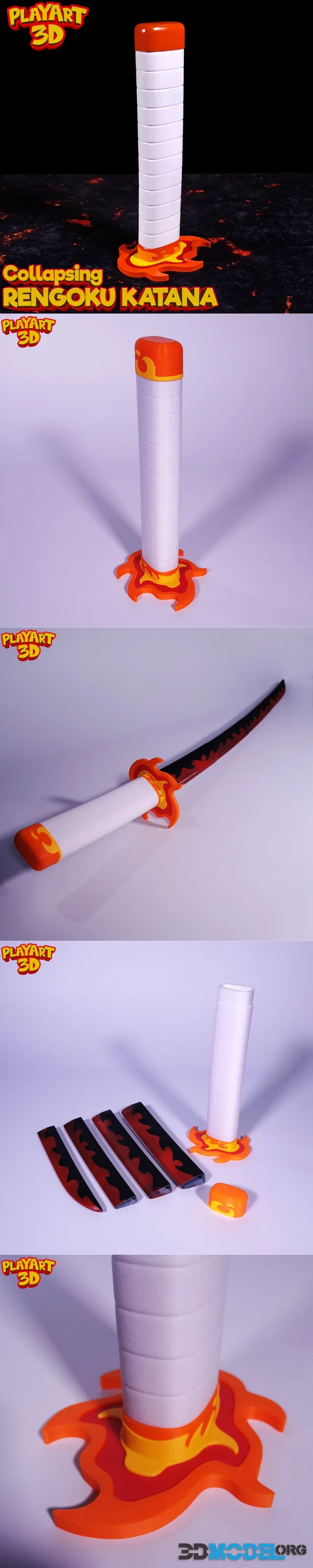 Collapsing Katana Kyojuro Rengoku – Printable
