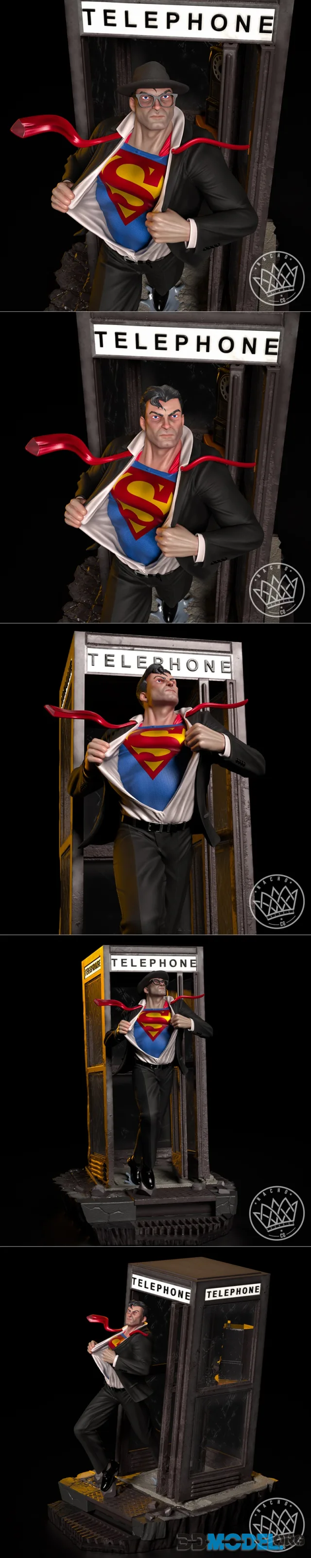 Fan Art - Clark Kent Superman Statue – Printable