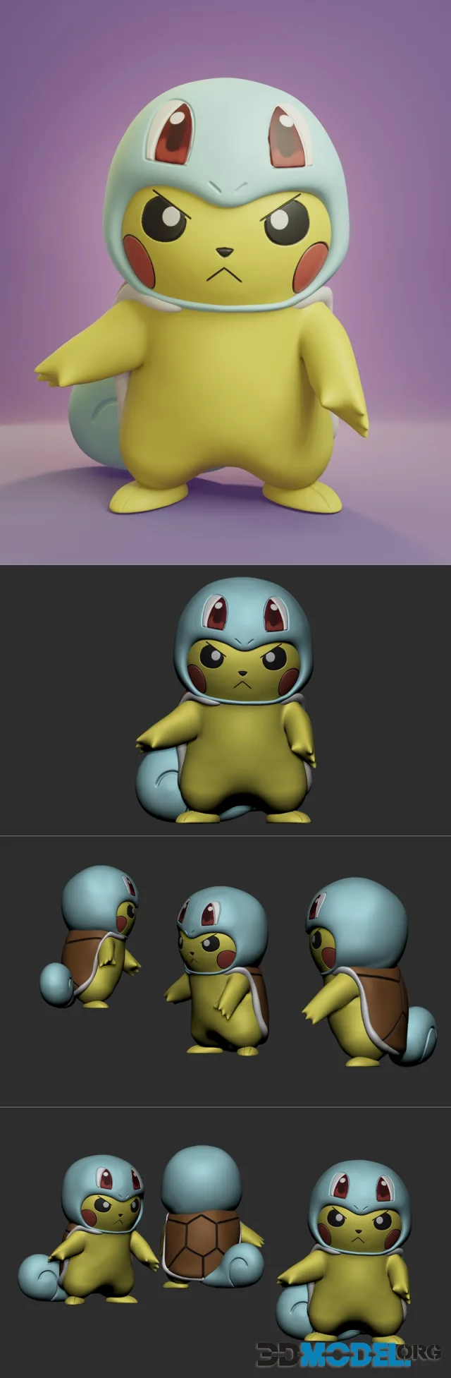 Pikachu Cosplay Squirlte – Printable