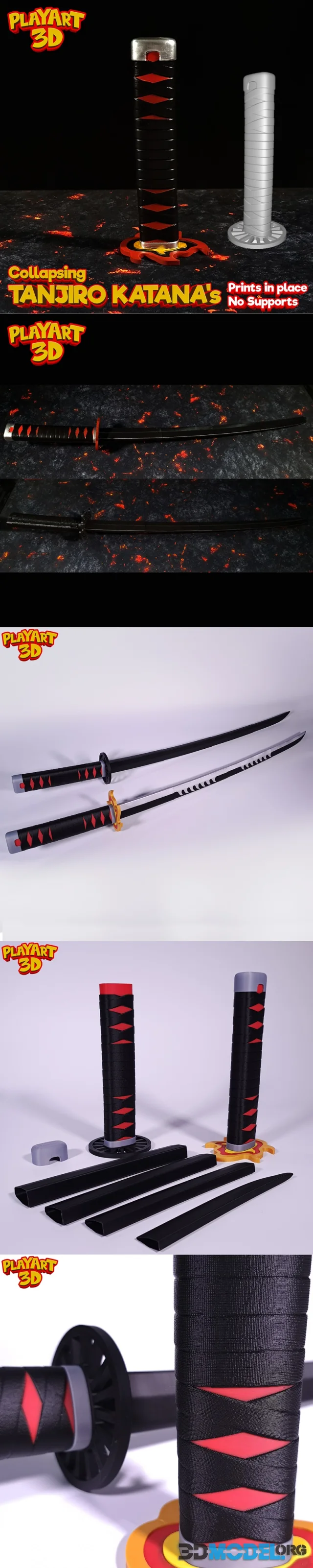 Collapsing Katana Tanjiro – Printable
