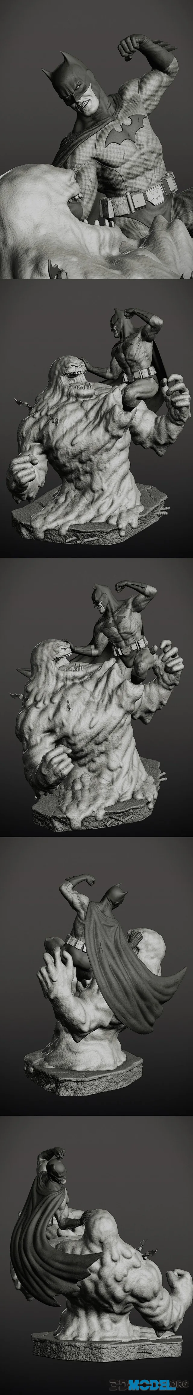 Batman Vs Clayface by Shytyk Anastasia – Printable