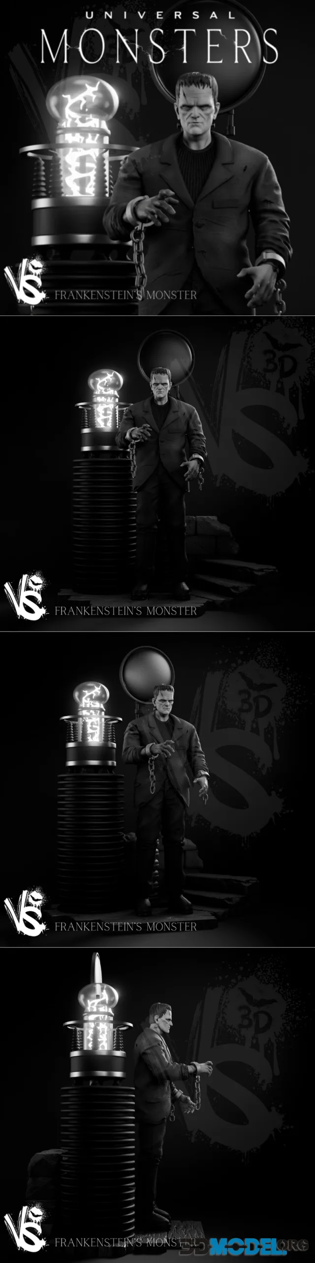 VS3D - Classic Monsters Frankenstein – Printable