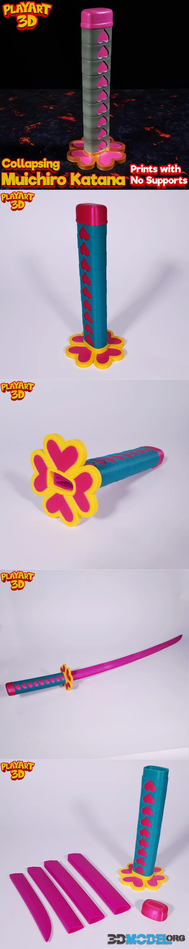 Collapsing Katana Mitsuri Kanroji – Printable