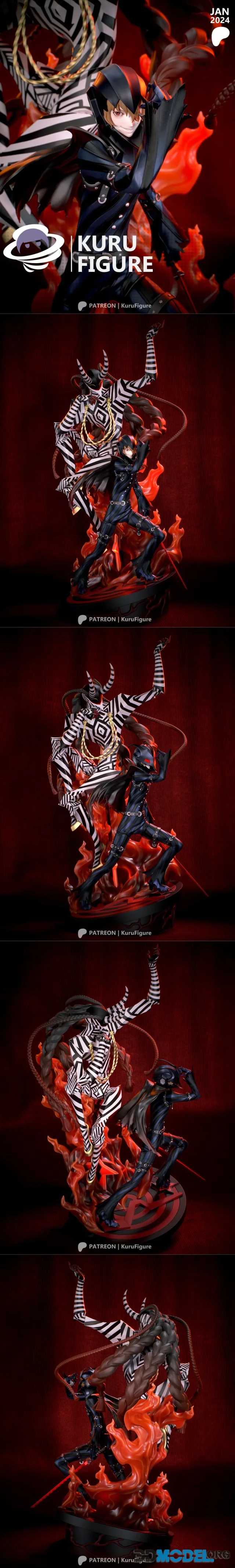 Kuru Figure - Persona - Goro Akechi – Printable