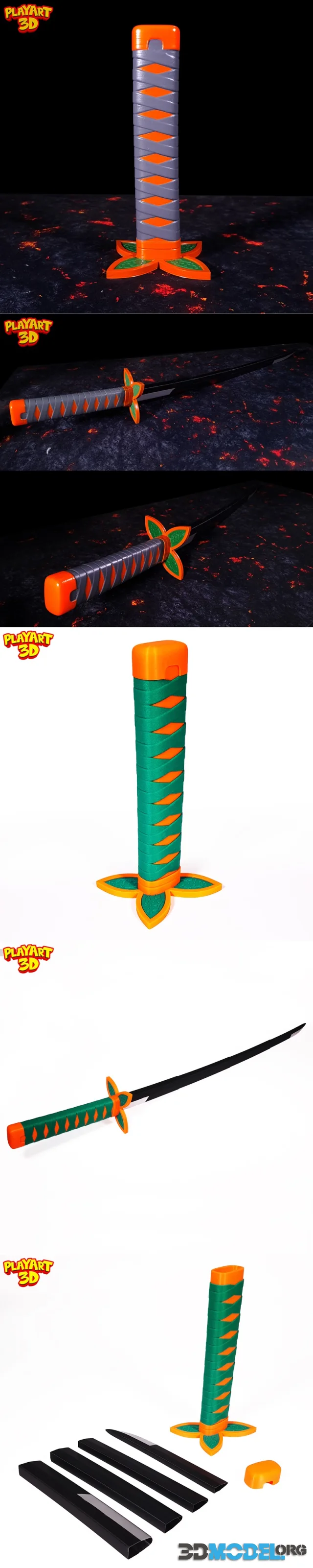Tanjiro Collapsing Sword – Printable